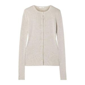 THE ROW Women's Crew Neck Button-Front Cardigan Women MARRON Sweaters & Knitwear